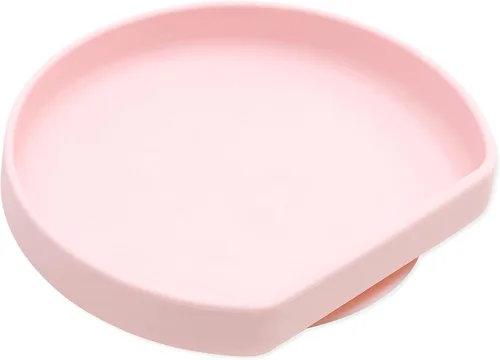 Miniatura 40 de Bumkins Plato de succión para niños pequeños y bebés, cubierta de plato con agarre dividido para bebés y niños, destete guiado por el bebé