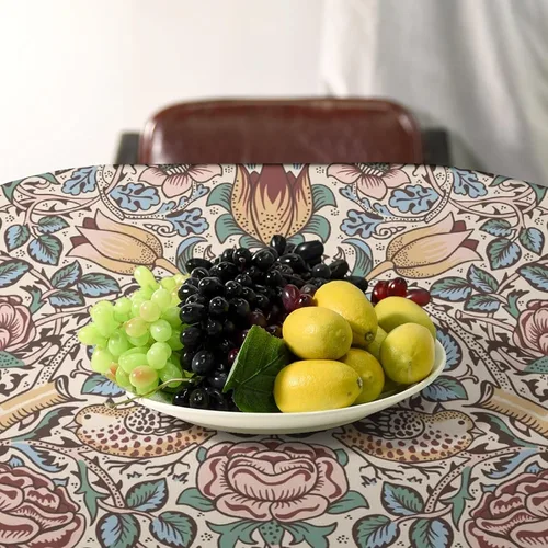 Miniatura 250 de Mantel Floral Retro de Pájaros, Diseño Original Bohemio William Morris Estampado Cubierta de Mesa para Hogar Picnic Fiesta Comedor Cocina William