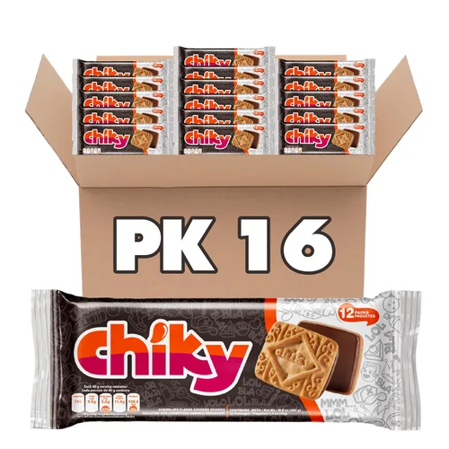 Miniatura 14 de Chiky Galletas de Chocolate Fudge, crujientes y dulces, centro de crema suave, textura crujiente que se derrite en cada bocado, 16.9 onzas, 1 caja