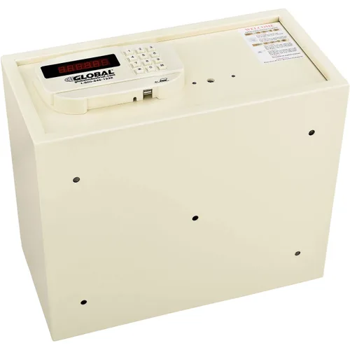 Miniatura 4 de Global Industrial Cerradura electrónica personal segura de hotel con ranura para tarjeta y teclado, capacidad de 1.2 pies cúbicos, con llave