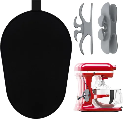 Miniatura 8 de Tapete deslizante para batidora de pie Kitchenaid con organizadores de cable flexible para electrodomésticos KitchenAid de 4.5 a 8 cuartos de galón