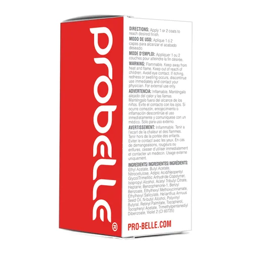 Miniatura 10 de Probelle Sellador de capa superior, capa superior de esmalte de uñas de secado rápido, acabado de uñas brillante de alto brillo