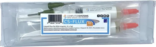 Miniatura 4 de CS-Flux 0.35 oz (2x5g) Flujo líquido libre de halógenos de baja viscosidad para reprocesamiento de componentes BGA, reflujo ideal para reparaciones