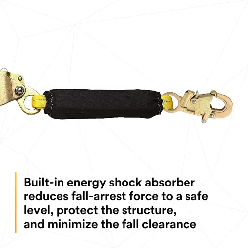 Miniatura 9 de 3M DBI-SALA Sayfline 7600505 Sistema de línea de vida horizontal, cuerda Kernmantle de 50 pies con tensor, absorbente de energía, dos adaptadores