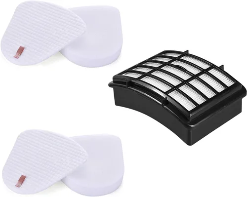 2 filtros de espuma y fieltro + 1 repuesto Hepa compatible con Shark Navigator Lift-Away NV350, NV351, NV352, NV355, NV356E, NV357, NV360, NV370,