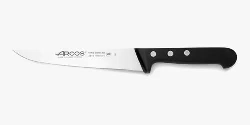 Miniatura 40 de Arcos Cuchillo de chef de 6 pulgadas de acero inoxidable. Cuchillo de cocina para cortar y pelar alimentos pequeños. Mango ergonómico