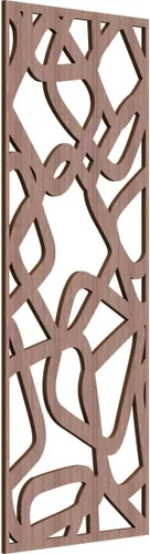 Miniatura 167 de Acme Paneles de pared decorativos de madera con calado, 9 3/8 pulgadas de ancho x 24 3/8 pulgadas de alto x 1/4 de alto, roble rojo