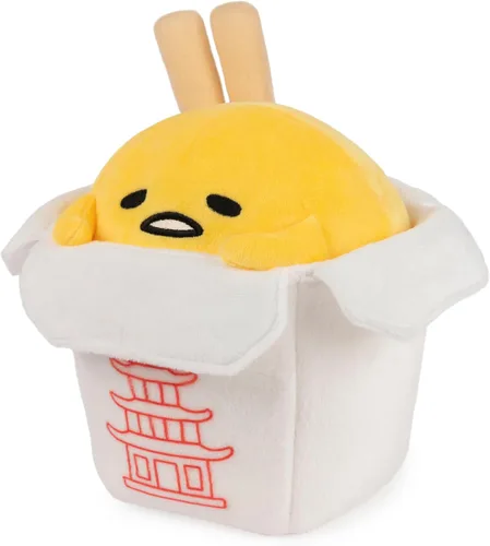 Miniatura 6 de GUND Sanrio Gudetama El huevo perezoso de peluche, contenedor de peluche Gudetama para llevar para niños de 8 años en adelante, 9.5 pulgadas