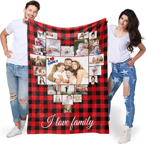 Miniatura 13 de Regalos para mujeres/hombres, manta personalizada de cumpleaños con imagen, mantas personalizadas con fotos, día de San Valentín, Navidad, regalos