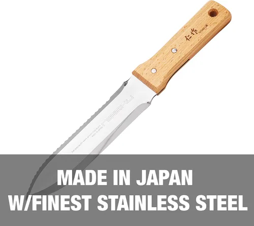 Miniatura 6 de Corona BP 3180D Podador clásico forjado de bypass con capacidad de corte de 1 pulgada, 1", Rojo & NISAKU NJP650 El original cuchillo japonés