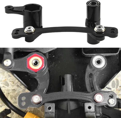 ShareGoo - Juego de manivelas de metal para dirección delantera, compatible con 1/8 Arrma Kraton 6S Typhon Outcast Senton Talion Notorious BLX RC