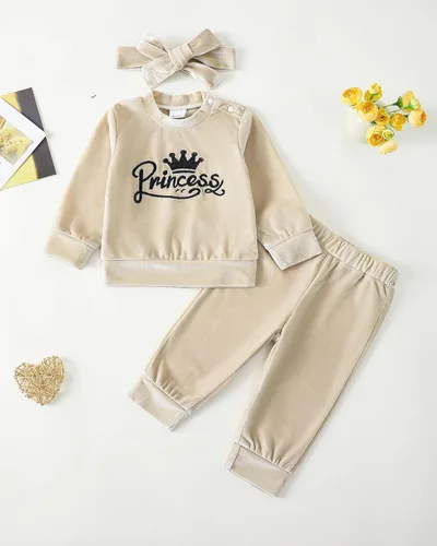 Miniatura 32 de Renotemy Conjunto de ropa para bebé recién nacida, para otoño e invierno, manga larga, pantalones, lindo conjunto de ropa para bebé niña