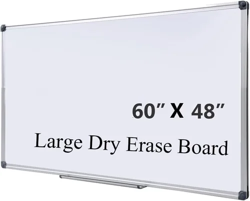 Miniatura 10 de Pizarra blanca magnética de borrado en seco de 40 x 28 pulgadas, tablero de escritura montado en la pared tamaño mediano para oficina en casa