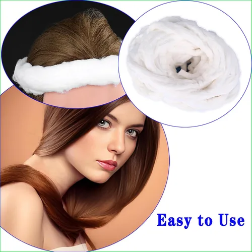 Miniatura 5 de Bobina de belleza de algodón puro de 10.58 oz, bolas de algodón orgánico, rollo de salón, súper suave, 100 pies / 98.4 ft para manicura profesional