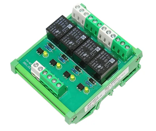 Miniatura 8 de Módulo de relé de 4 canales 1 módulo de relé de interfaz DC/CA de montaje en carril DIN SPDT de 12V (FY-T734-12VACDC)