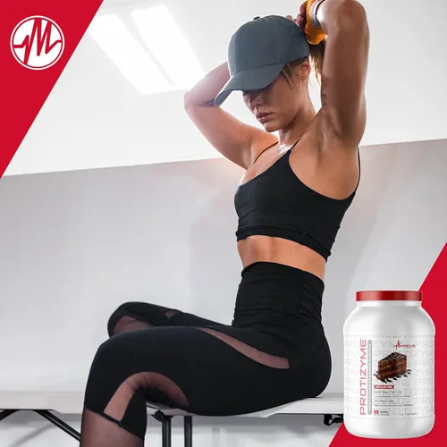 Miniatura 5 de Metabolic Nutrition, Protizyme, 100% proteína de suero en polvo, alto en proteínas, bajo en carbohidratos, proteína de suero baja en grasa, enzimas