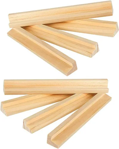 Bandeja de dominó de madera de 7.48 pulgadas multifunción con soporte para tarjetas de cartas para juegos, manualidades y exhibición de escritorio