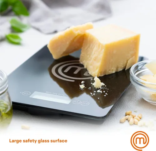 Miniatura 4 de MasterChef Báscula digital de alimentos gramos y onzas para cocina, báscula portátil de peso de alimentos con pantalla LCD para hornear y cocinar