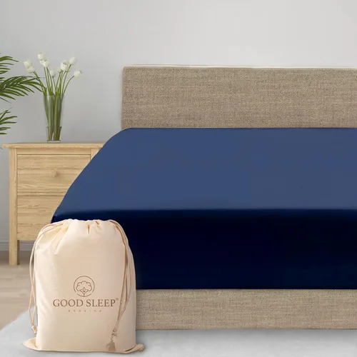 Miniatura 18 de Good Sleep Bedding Sábana Bajera Ajustable Tamaño King Solamente – Sábana bajera suave y transpirable tamaño King de 1000 hilos tamaño King
