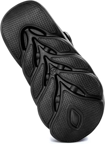 Miniatura 4 de KEMISANT Zuecos para hombre, unisex, sin cordones, para jardín, zapatos limpiadores, zapatos de trabajo en casa, acolchados, de apoyo