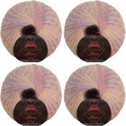 Miniatura 77 de JubileeYarn Mohair Elixir Yarn - 50g/Skein Baby Wool Blend - Cosmopolitan - 1 Skein