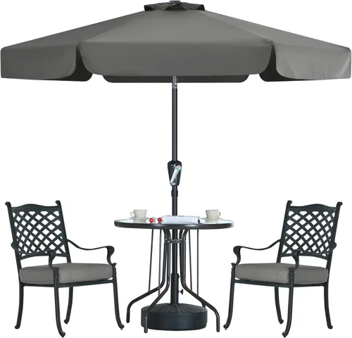 Miniatura 19 de MASTERCANOPY Sombrilla de Patio Valance para Mesa de Exterior Market - 8 Varillas (9 pies, Turquesa)