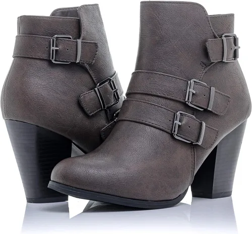 Miniatura 12 de Botines Payton con cremallera lateral y tacón alto para mujer