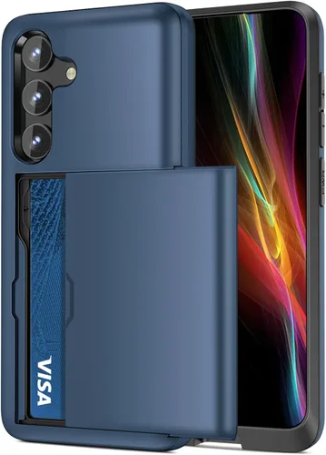 Miniatura 18 de Jiunai Funda para Samsung Galaxy S22 Plus Funda tipo cartera para tarjetas de crédito, soporte para efectivo, bolsillo deslizante de doble capa