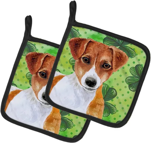 Miniatura 207 de Caroline's Treasures BB9655PTHD - Juego de soportes para ollas de cocina resistentes al calor, almohadillas calientes para horno, 7 1/2 x 7 1/2