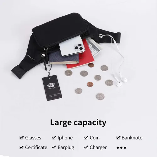 Miniatura 6 de HUA ANGEL Riñonera cruzada para mujeres y hombres, riñoneras de moda, bolsas cruzadas, cinturón, bolsa de teléfono para viajes deportivos