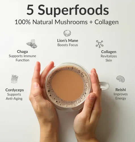 Miniatura 7 de BiOptimizers Magnesium Breakthrough 4.0, (60 cápsulas) y polvo de hongos (caramelo salado, 15 porciones) – Paquete de superalimentos y suplementos