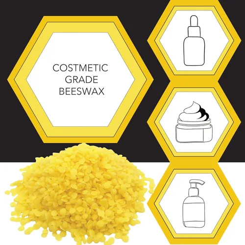 Miniatura 5 de Beesworks- Paquete de 2 - Pellets de cera de abejas amarilla 1LB - (2 LBS Total) - Calidad 100% Pura, Grado-Premium cosmético, para muchos usos