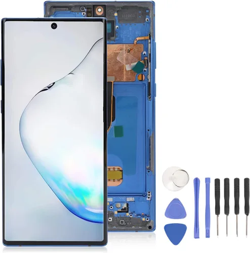 Reemplazo de pantalla de teléfono para Galaxy Note 10 Plus, pantalla AMOLED de 6.8 pulgadas con soporte de huellas dactilares, ensamblaje