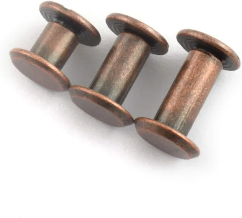 Miniatura 4 de LQ Industrial 75 juegos de tornillos de bronce rojo M5 Chicago Kit surtido de tornillos de cabeza Phillip ranurada para remache de montaje de Rojo
