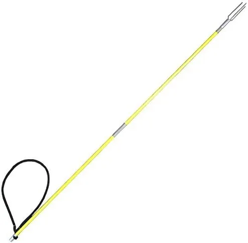 Scuba Choice 4,5 'Travel Spearfishing Fibra de vidrio Polo de dos piezas Spear con Lionfish Barb punta y bolsa