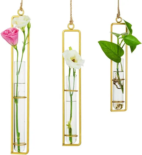 Miniatura 8 de Sziqiqi Florero de tubo de propagación de vidrio transparente colgante para esquejes, propagación de plantas hidropónicas, hogar, balcón, contenedor