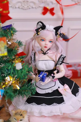 Miniatura 7 de Muñeca BJD pintada a mano, 22.8 pulgadas (22.0 in) de alto, estilo Catwoman, muñeca de princesa, cuerpo de PVC con 31 articulaciones móviles