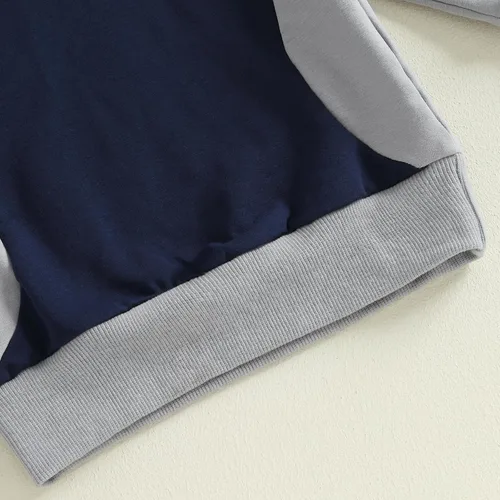 Miniatura 267 de Conjunto de ropa de otoño e invierno para bebé y niño, sudadera larga con capucha y pantalones para niños pequeños, 6, 12, 18, 24 meses, 2T