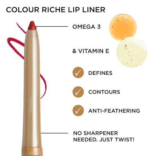 Miniatura 3 de L'Oréal Paris Color Riche Lip Liner Ciruela duradera