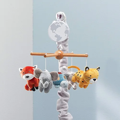 Miniatura 5 de Lambs & Ivy Wild Life Musical Baby Nursery Cuna móvil - Protege a los animales