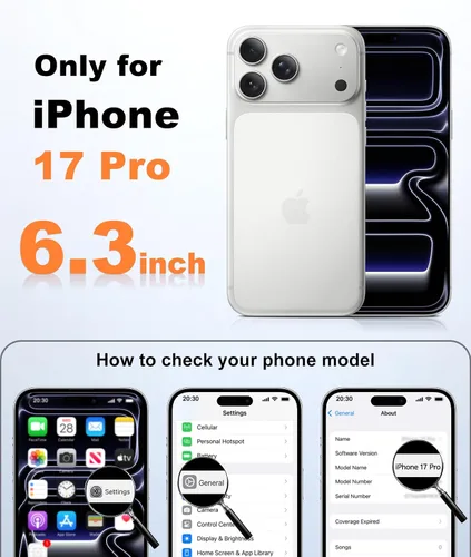 Miniatura 2 de FNTCASE Funda para iPhone 17 Pro: Fundas delgadas translúcidas de color azul claro compatibles con MagSafe, protección completa de la cámara