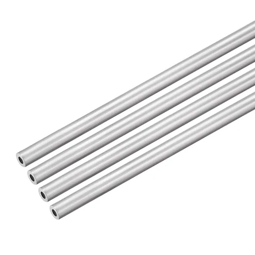 Miniatura 4 de uxcell 4 unids 6063 tubo recto redondo de aluminio sin costura 1 pies longitud 0.156 pulgadas ID 0.312 pulgadas OD
