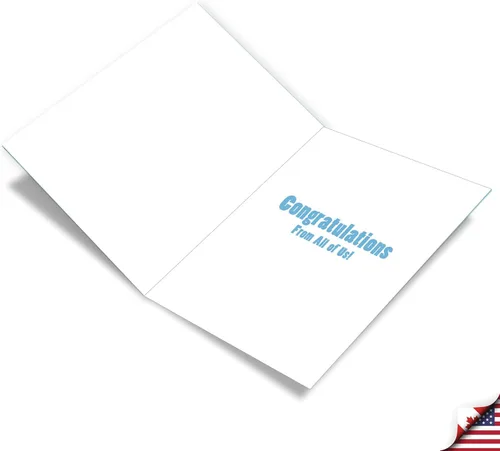 Miniatura 2 de NobleWorks Divertida tarjeta de notas de aniversario de trabajo de 6º hito de nosotros de 8.5 x 11 pulgadas con sobre para hombres, mujeres