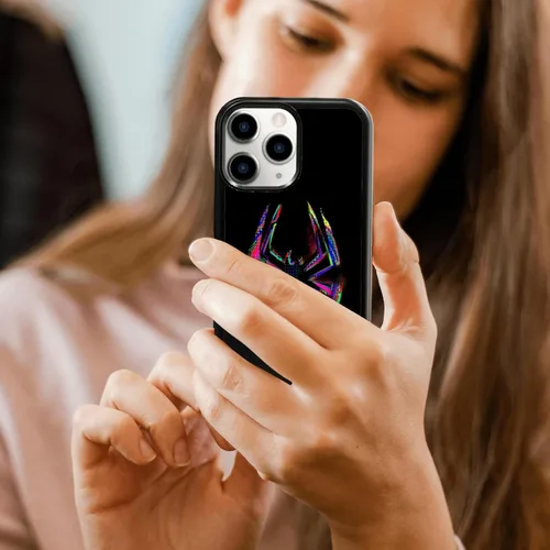 Miniatura 6 de Morales Punk Gwen - Funda protectora para iPhone 11 Pro, Spiderverse negro TPU a prueba de golpes, funda protectora para iPhone, linda funda