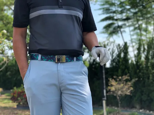 Miniatura 4 de Teeoff Cinturón de correas impresas hebilla de metal reversible