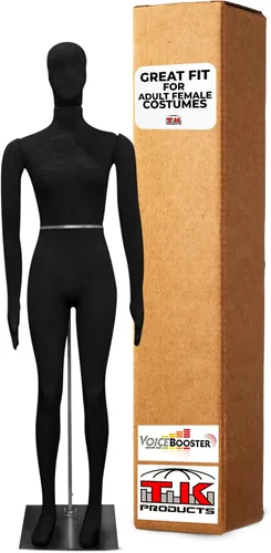 Miniatura 12 de Maniquí femenino, flexible y flexible de tamaño completo, suave, beige, por TK Products, ideal para disfraces