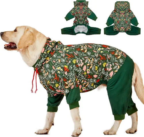 Miniatura 10 de LovinPet - Mamelucos grandes para perros Pitbull - Cuidado de heridas/Ropa para perros postoperatorios, camiseta para aliviar la ansiedad en perros