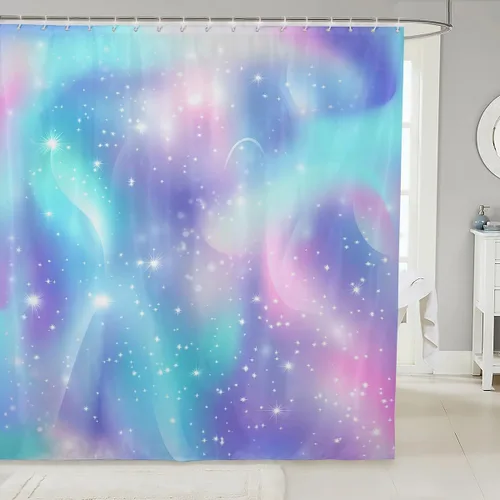 Miniatura 33 de Cortina de ducha de unicornio para niños, cortina de baño de dinosaurio de dibujos animados, conjuntos de accesorios de baño Kawaii de animales
