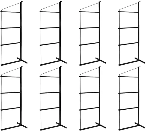 Miniatura 16 de Mytee Products Paquete de 2 Soportes de Estantería para Contenedores de Envío de 3 Niveles con 18"(P) x 60"(A) - Soportes de Estante de Acero