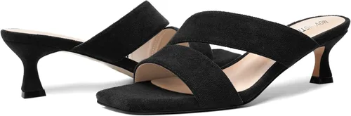 Miniatura 6 de MOVINSTEPS Sandalias de tacón bajo para mujer, de gamuza sólida, puntera cuadrada, de 2 pulgadas